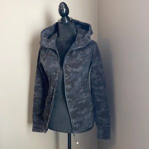Black/Gray Camo Lululemon Scuba Hoodie/Jacket - 4